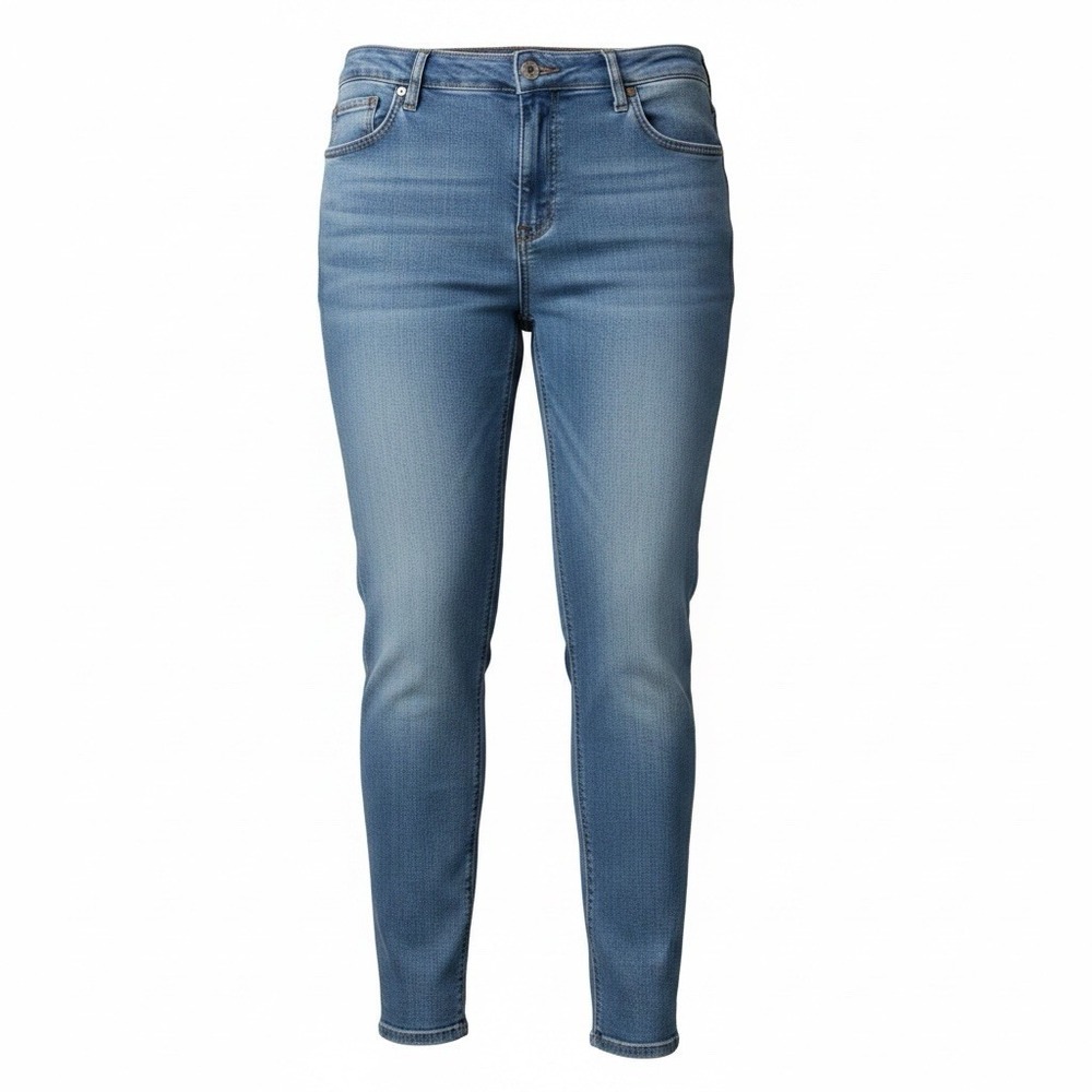 Terra & Sky Womens Size 18W Blue Denim Straight Leg High Rise Jeans